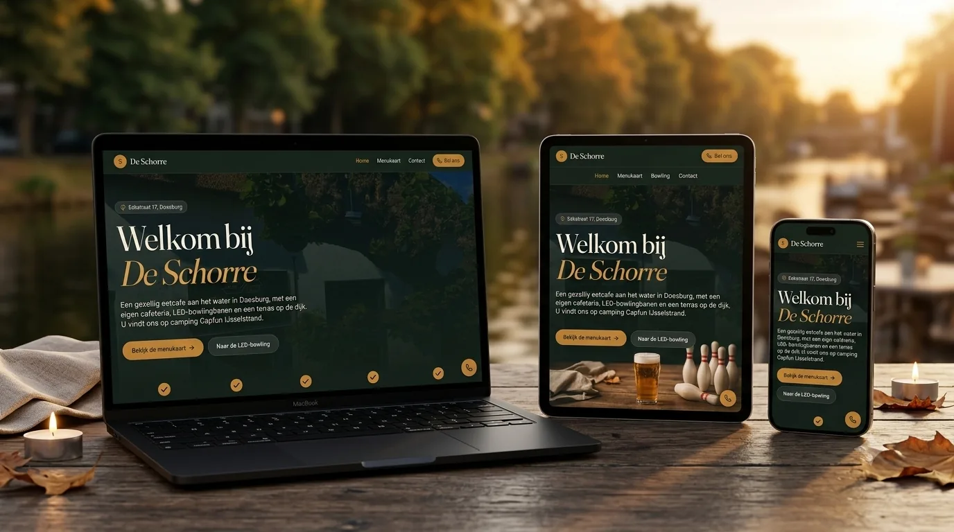 Website voor De Schorre door Twee Graden